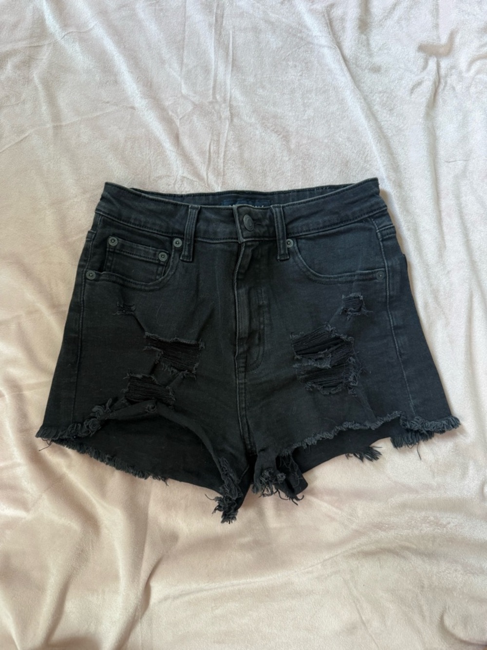 Black Jean shorts